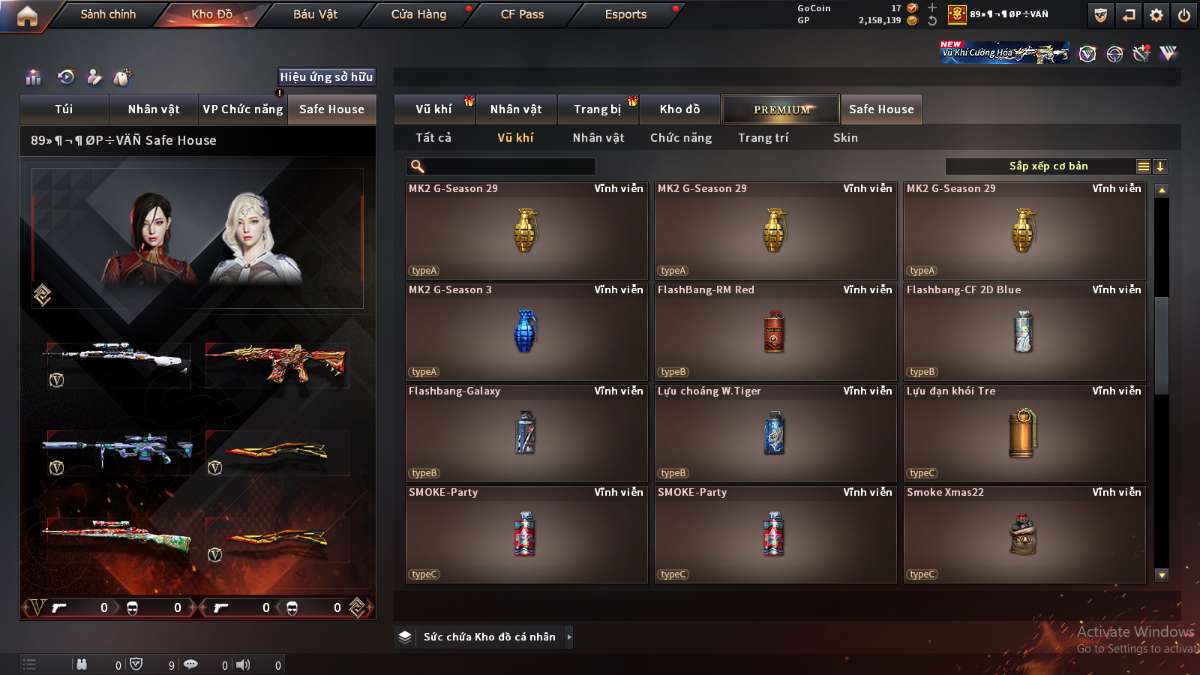 shop acc cf uy tin gia re